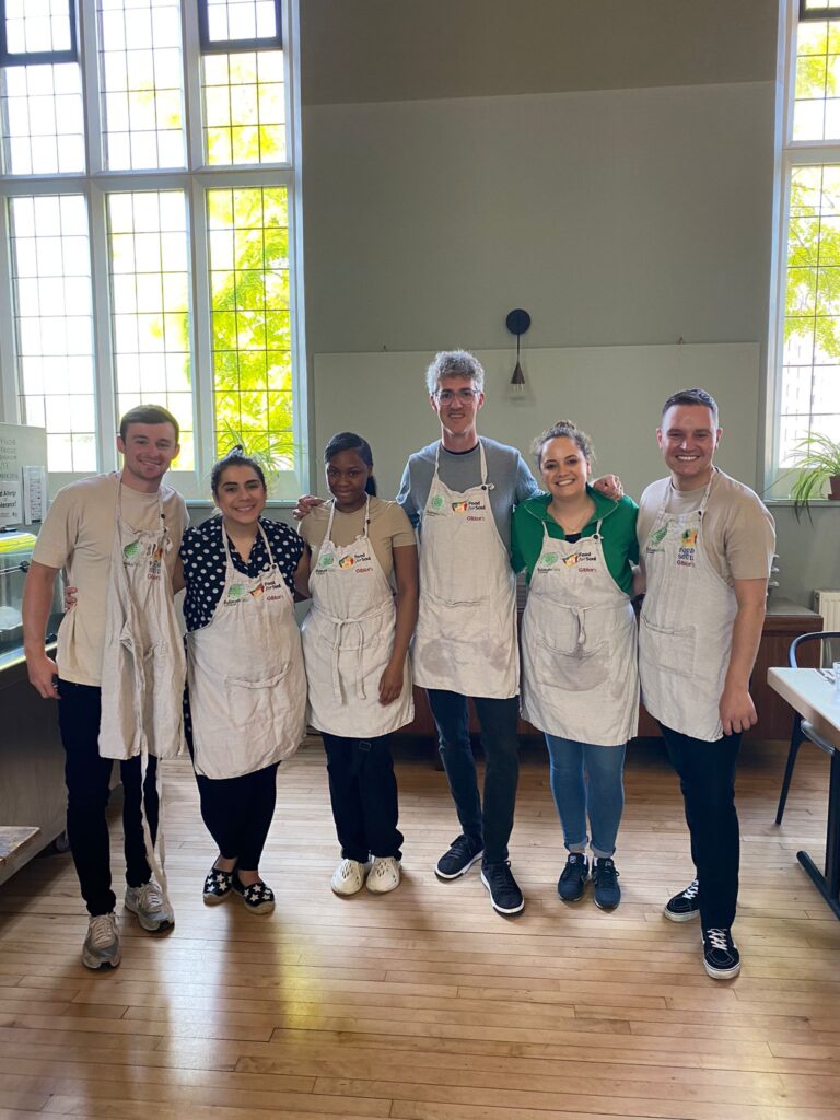 Our LRS team after volunteering their time at the community kitchen at the St. Cuthbert's centre.