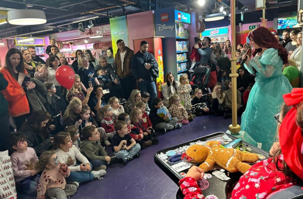 volunteering for terminally ill children at Hamleys of London